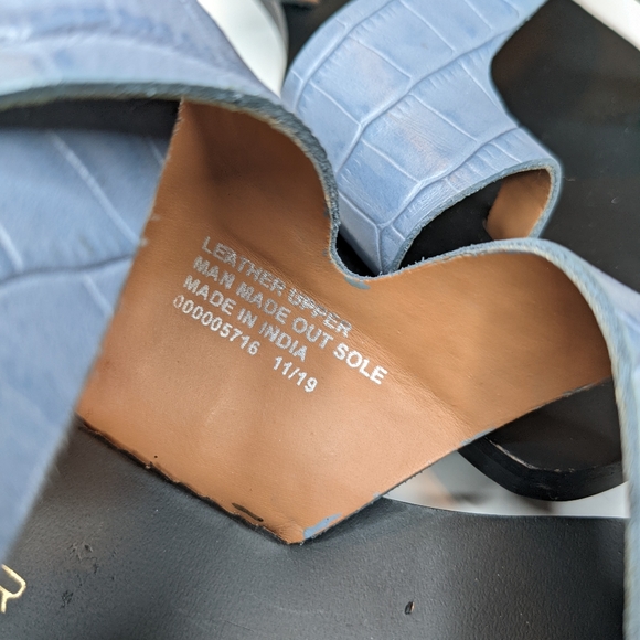 KURT GEIGER London Croc-Embossed Mia Sandals - Picture 4 of 6